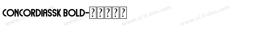 ConcordiaSSK Bold字体转换
